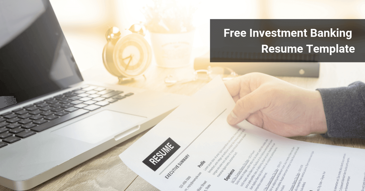 Free Investment Banking Resume Template For University Students